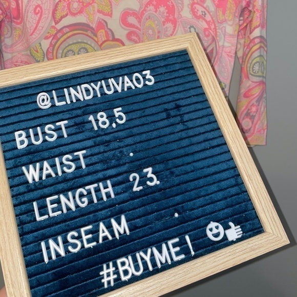 EUC Talbots Neon Pink Paisley 3/4 Sleeve Knit Sweater Size Small Petite - Picture 5 of 5